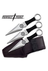 Perfect Point PERFECT POINT PP-028-3BK THROWING KNIFE SET 6.5" OVERALL