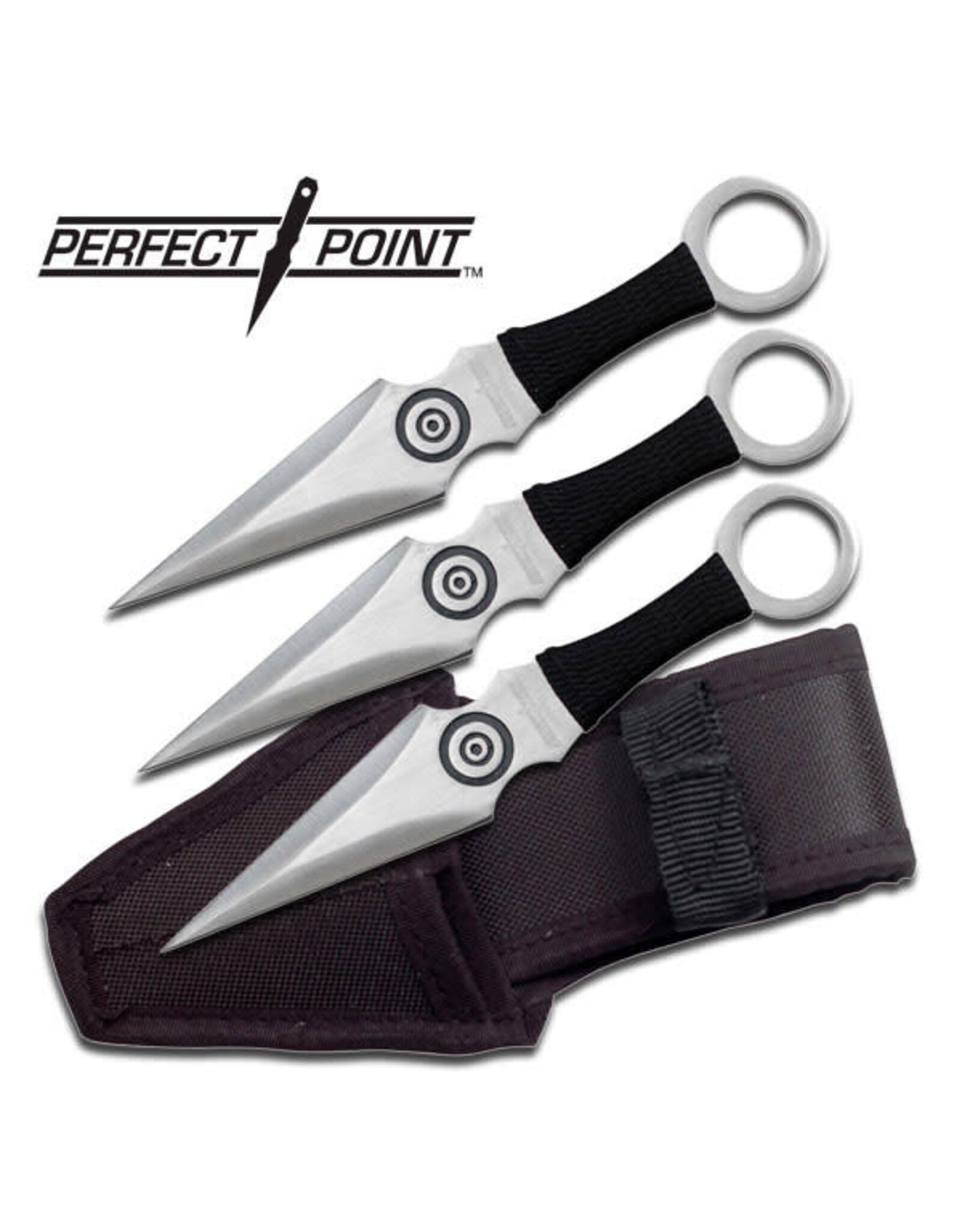 Perfect Point PERFECT POINT PP-028-3BK THROWING KNIFE SET 6.5" OVERALL