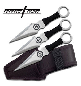 Perfect Point PERFECT POINT PP-028-3BK THROWING KNIFE SET 6.5" OVERALL