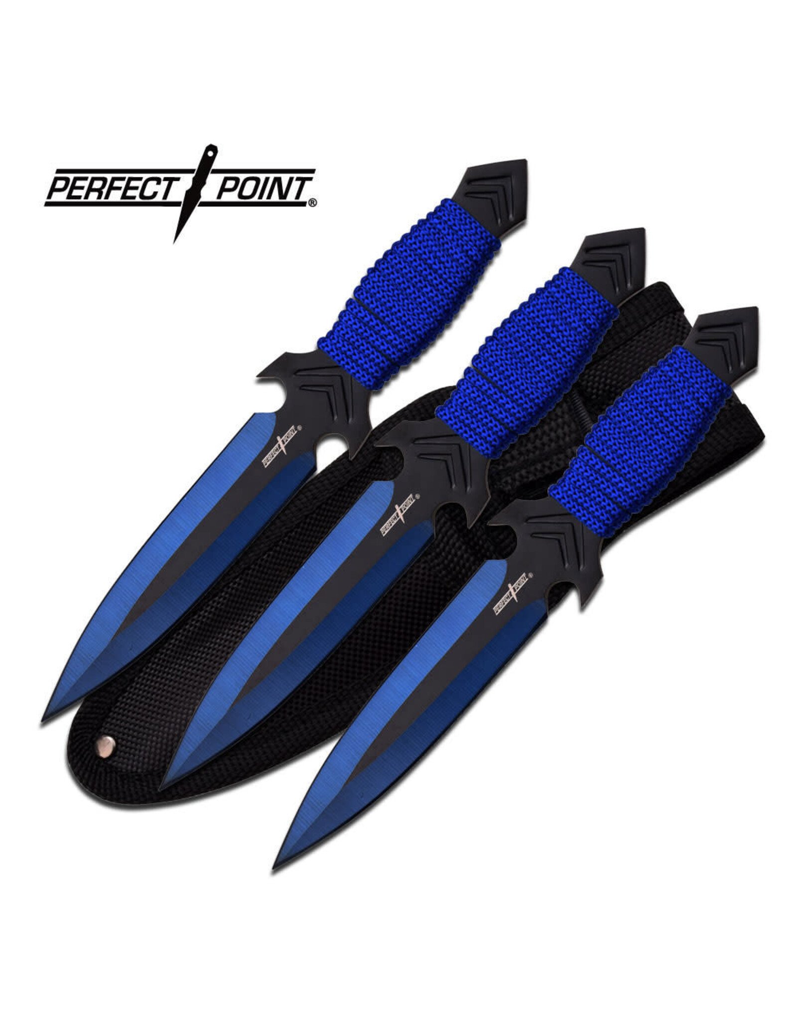 Perfect Point Perfect Point Throwing Knife Set Blue PP-081-3BL