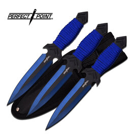 Perfect Point Perfect Point Throwing Knife Set Blue PP-081-3BL