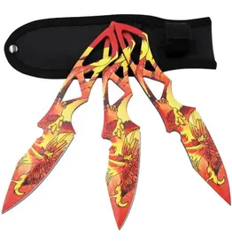 Stinger Knives Snake Eye - Tactical Throwing Knives - Set of 3 - ST-0319-9PX