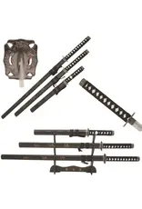 snake eye Snake Eye Tactical - 3 Piece Sword Set with Stand -SE-58LBK4