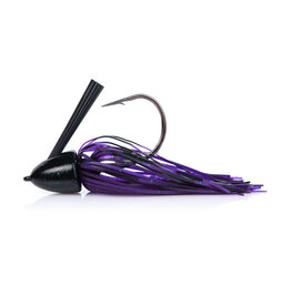 Berkley Berkley PowerBait Scented Silicone Skirt, Football shaped Head, Fusion 19 4/0 Hook, Weedguard, 1/2oz June Bug