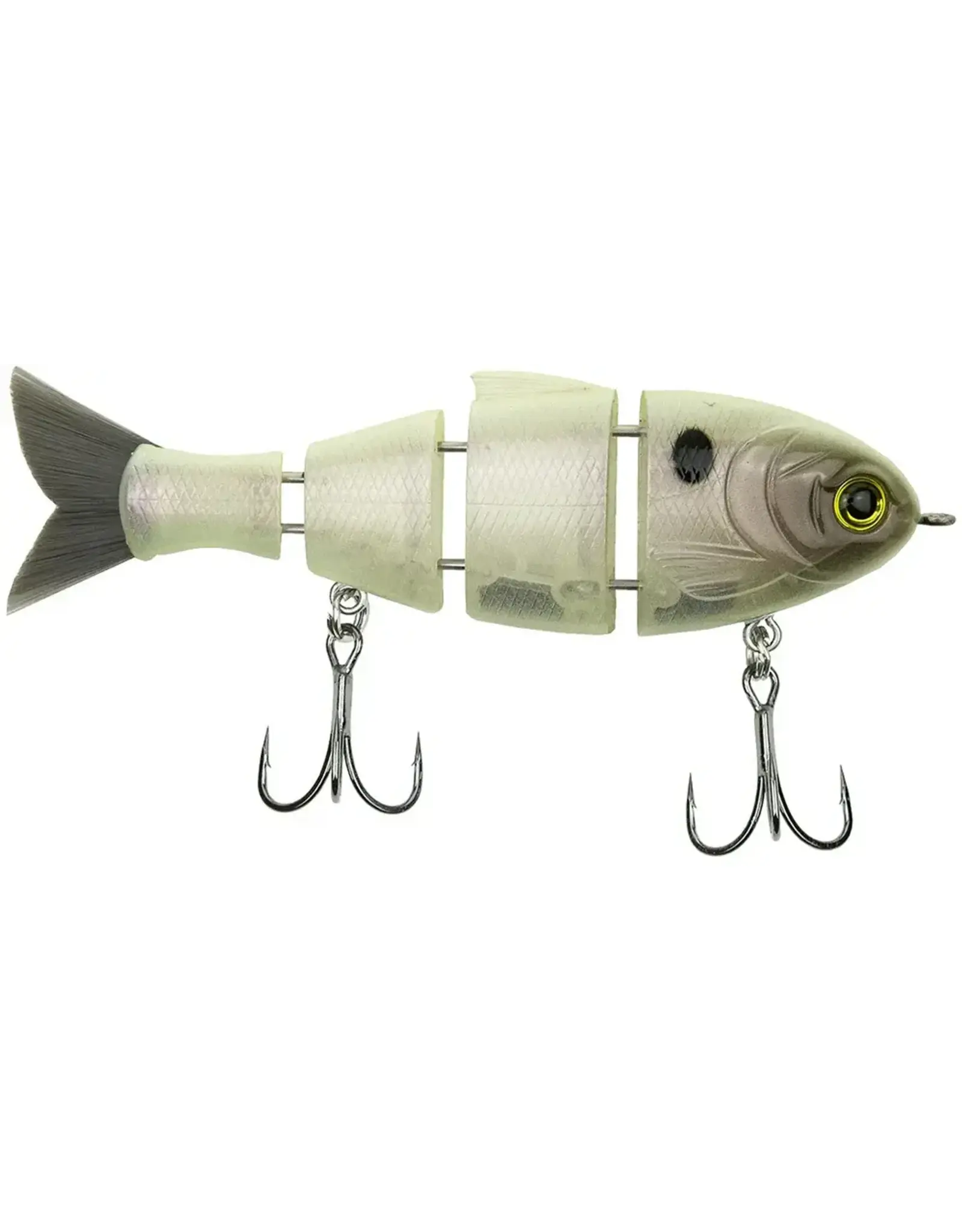 Bucca MB Baby Bull Shad, 1/2oz 3.75'' Pearl Bone