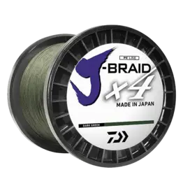 Daiwa Daiwa J-Braid X4 4 Strand Braided Line 50# 150 yd Dark Green