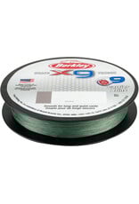 Berkley Berkley X9BFS15-22 X9 Braid 9-carriers create stress free line 165yd 15/6lb test 0.0085 Diam (in) Low-Vis Green