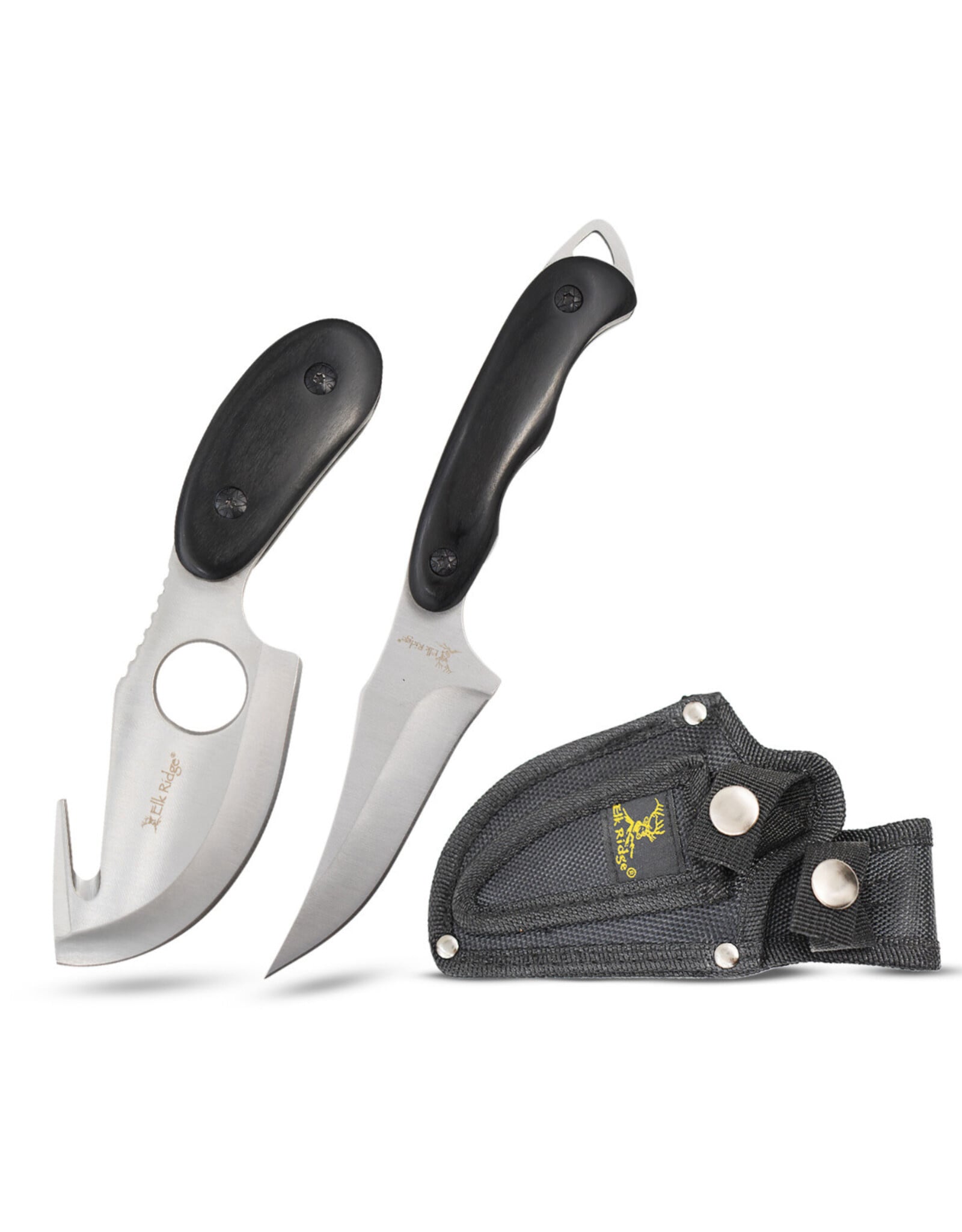 Elk Ridge Elk Ridge - 2-PC Fixed Blade Hunting Knife Set - ER-300BK