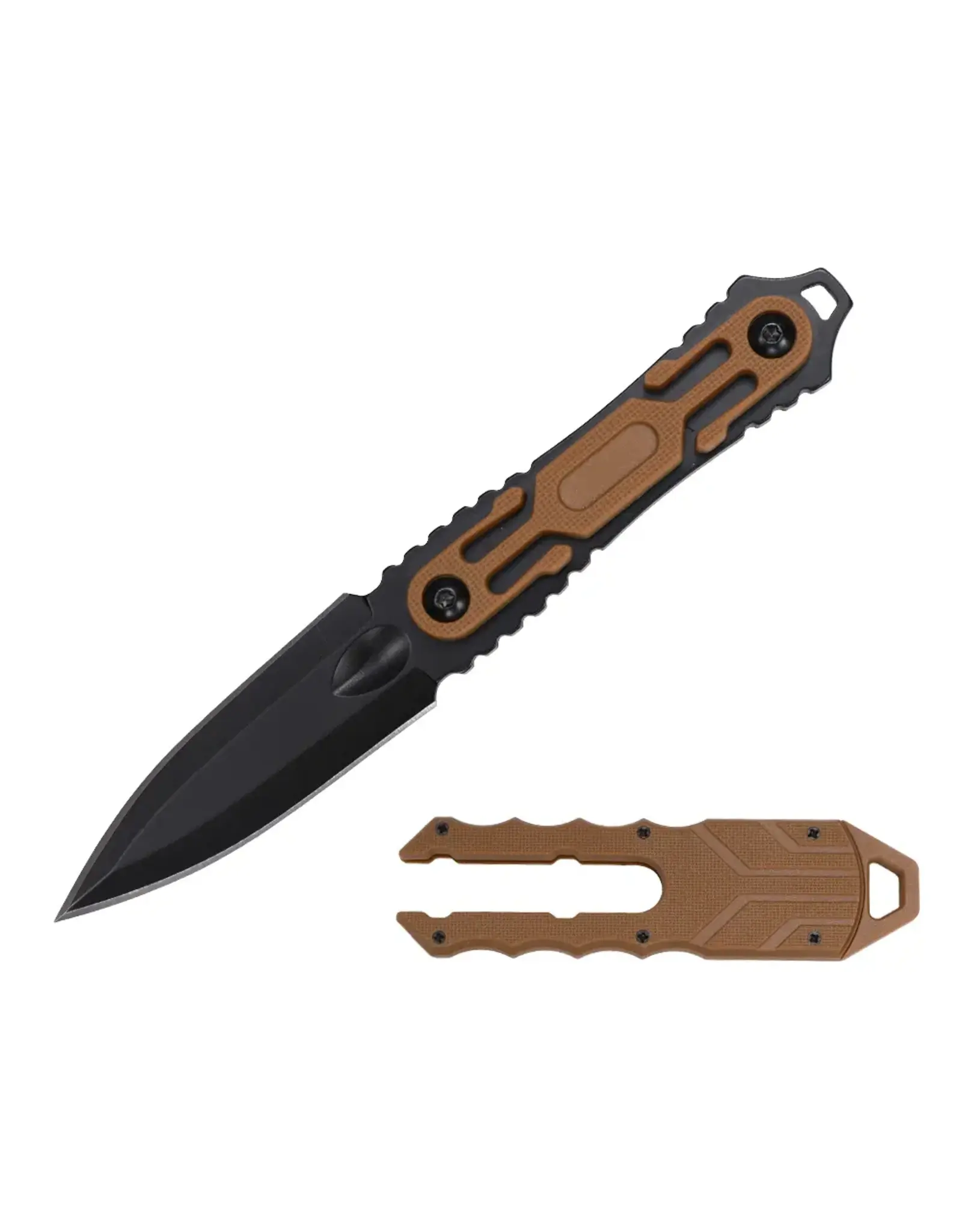 Elk Ridge Tac-Force - Fixed Blade Knife - TF-FIX124BN