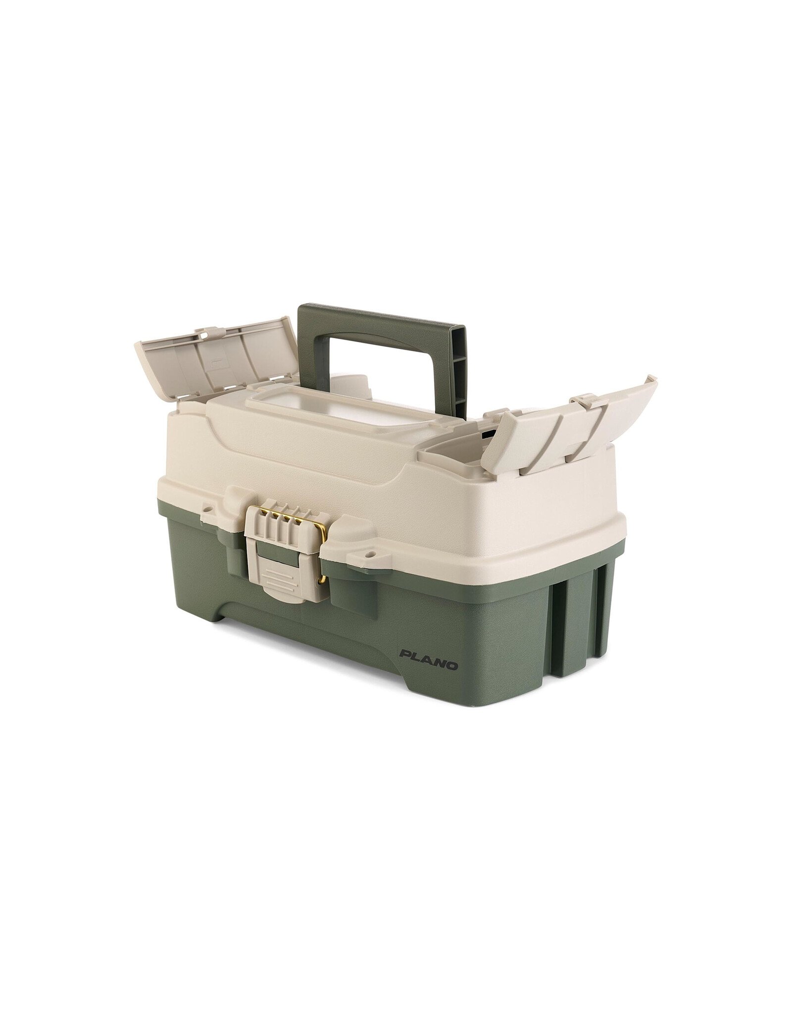 Plano 1 Tray Tackle Box Beige Lid / Green Bottom