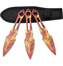 Stinger Knives Snake Eye - Tactical Throwing Knives - Set of 3 - ST-0319-8PX