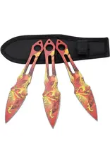 Stinger Knives Snake Eye - Tactical Throwing Knives - Set of 3 - ST-0319-8PX