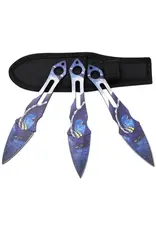 Stinger Knives Snake Eye - Tactical Throwing Knives - Set of 3 - ST-0319-8DR