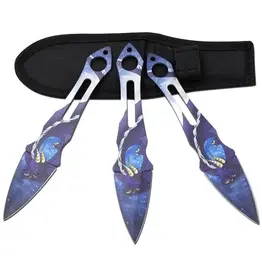 Stinger Knives Snake Eye - Tactical Throwing Knives - Set of 3 - ST-0319-8DR