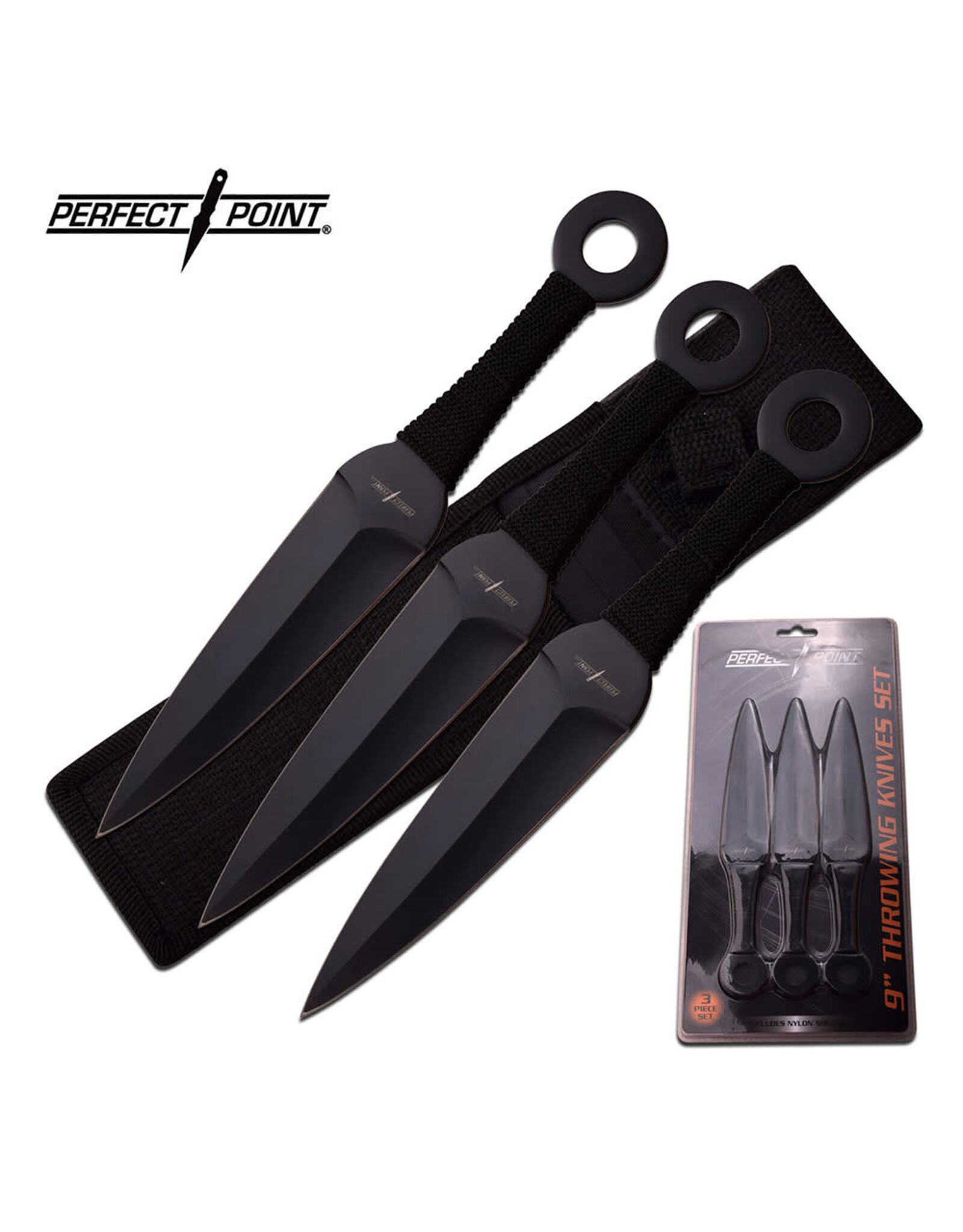 Perfect Point PERFECT POINT PP-869-3CS THROWING KNIFE SET 9" OVERALL