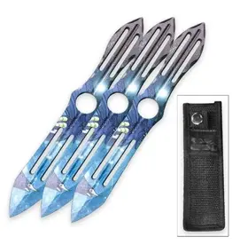 Stinger Knives Snake Eye - Tactical Throwing Knives - Set of 3 - ST-0319-10DR
