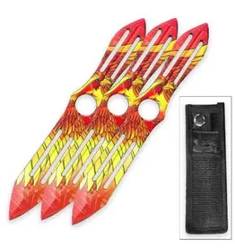 Stinger Knives Snake Eye - Tactical Throwing Knives - Set of 3 - ST-0319-10PX