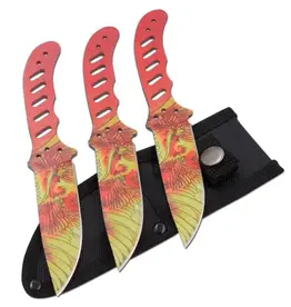 Stinger Knives Snake Eye - Tactical Throwing Knives - Set of 3 - ST-0319-11PX