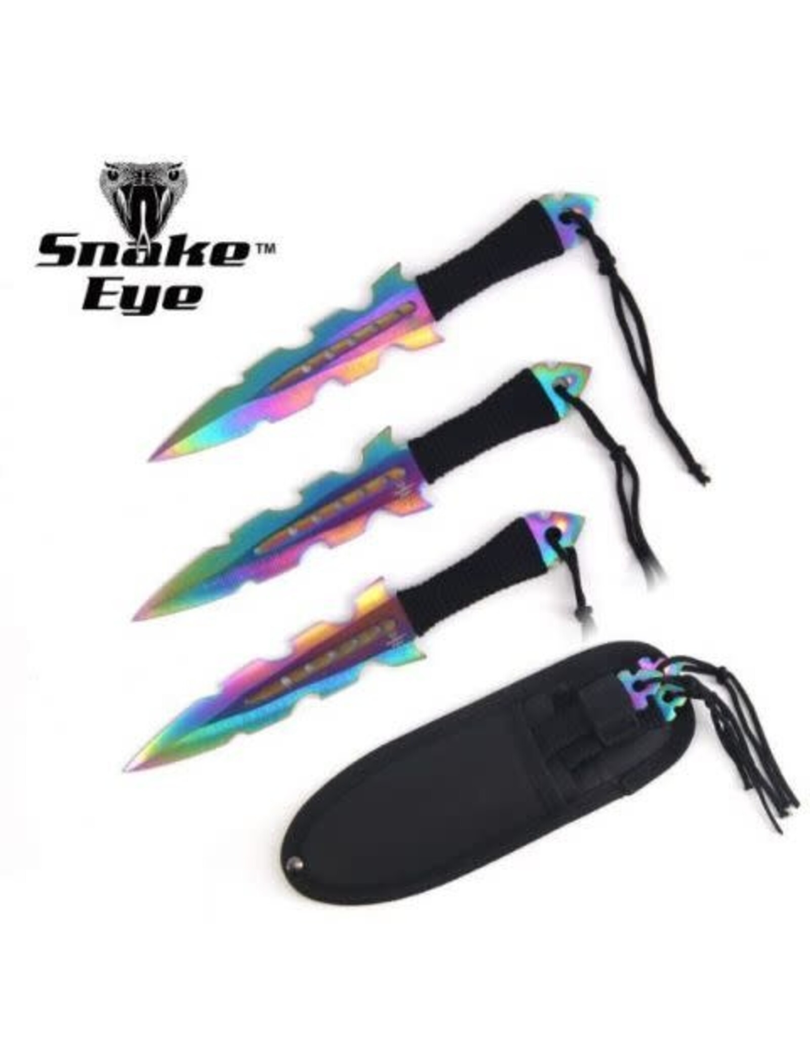 snake eye Snake Eye - Throwing Knives - Set of 3 - SE-0713-3RB