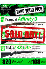 DRAW #1883 - Take Your Pick - Franchi, Beretta OR Tikka!