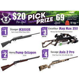DRAW #1889 - Pick Your Prize - Stoeger, Henry, Excalibur OR Savage!