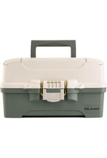 Plano 2 Tray Tackle Box Green/Tan
