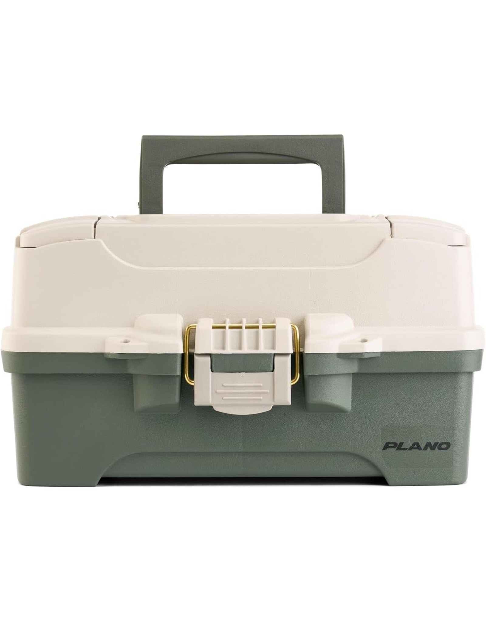Plano 2 Tray Tackle Box Green/Tan