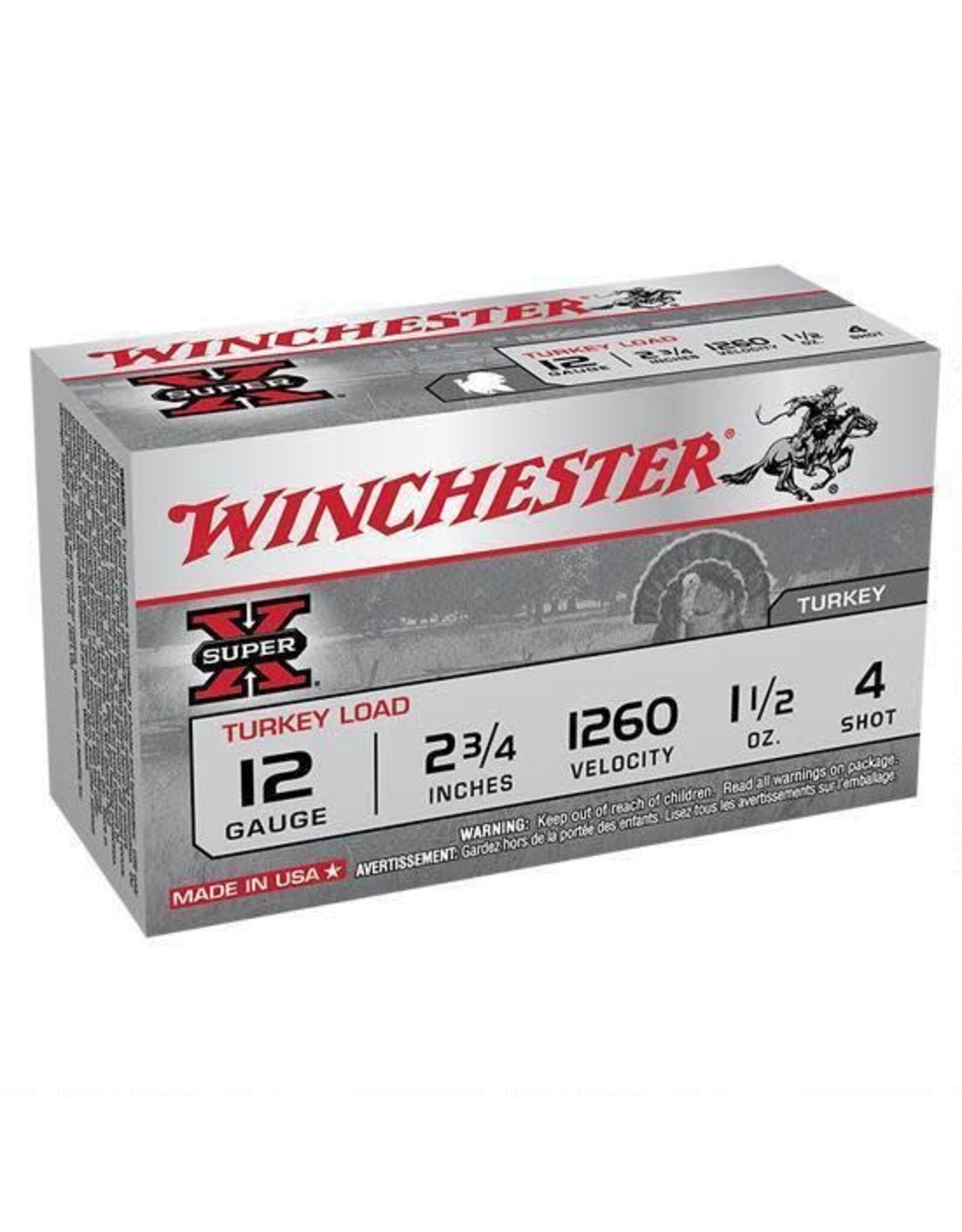 Winchester Winchester Super X Turkey Load 12Ga 2.75" 1-1/2 #4