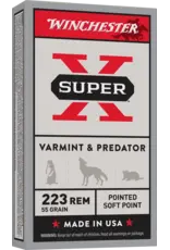 Winchester Winchester x223R Super-X .223 Remington 55GR Pointed Soft Point, 20RD