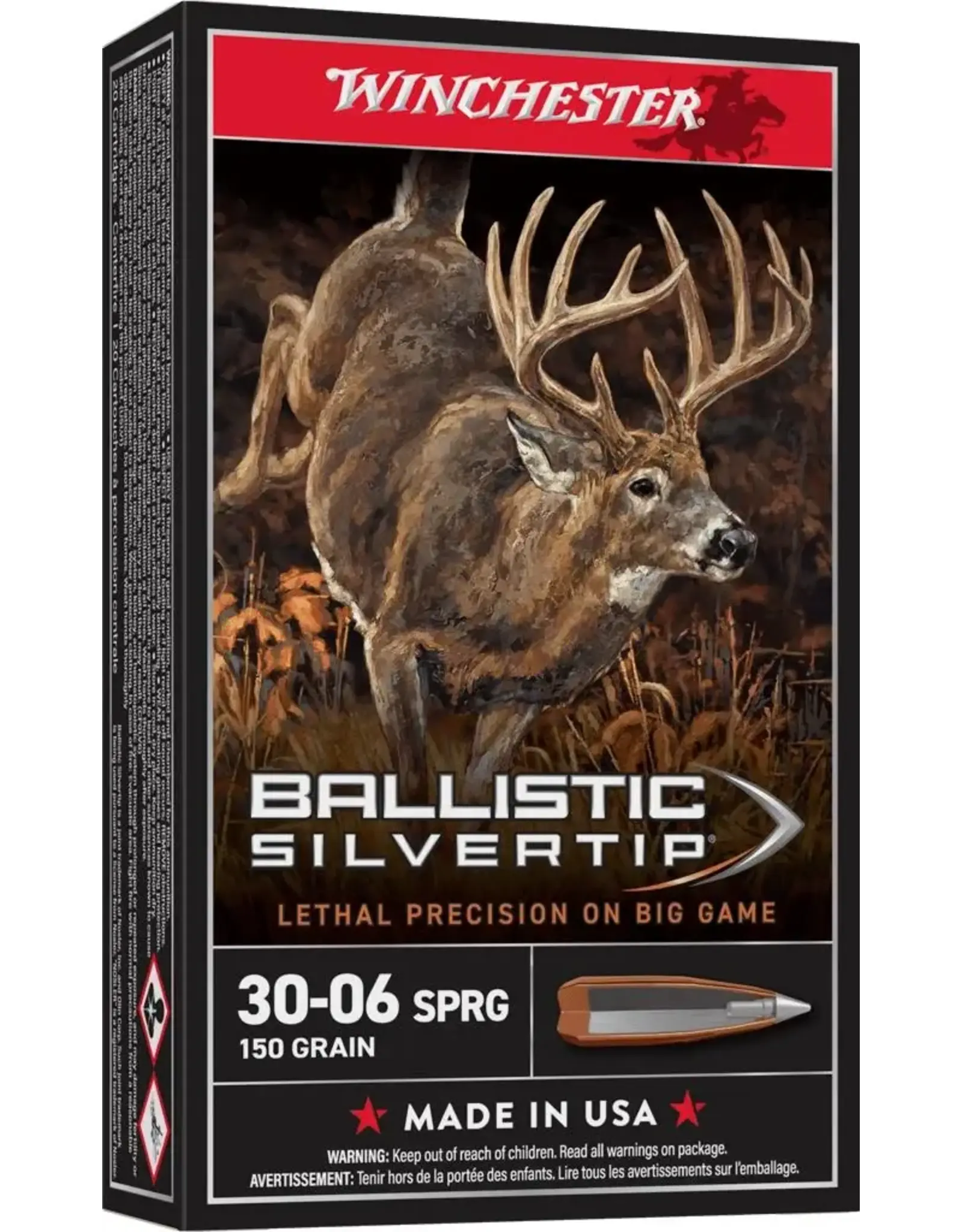 Winchester Winchester Ballistic Silver Tip 30-06 SBST 150gr