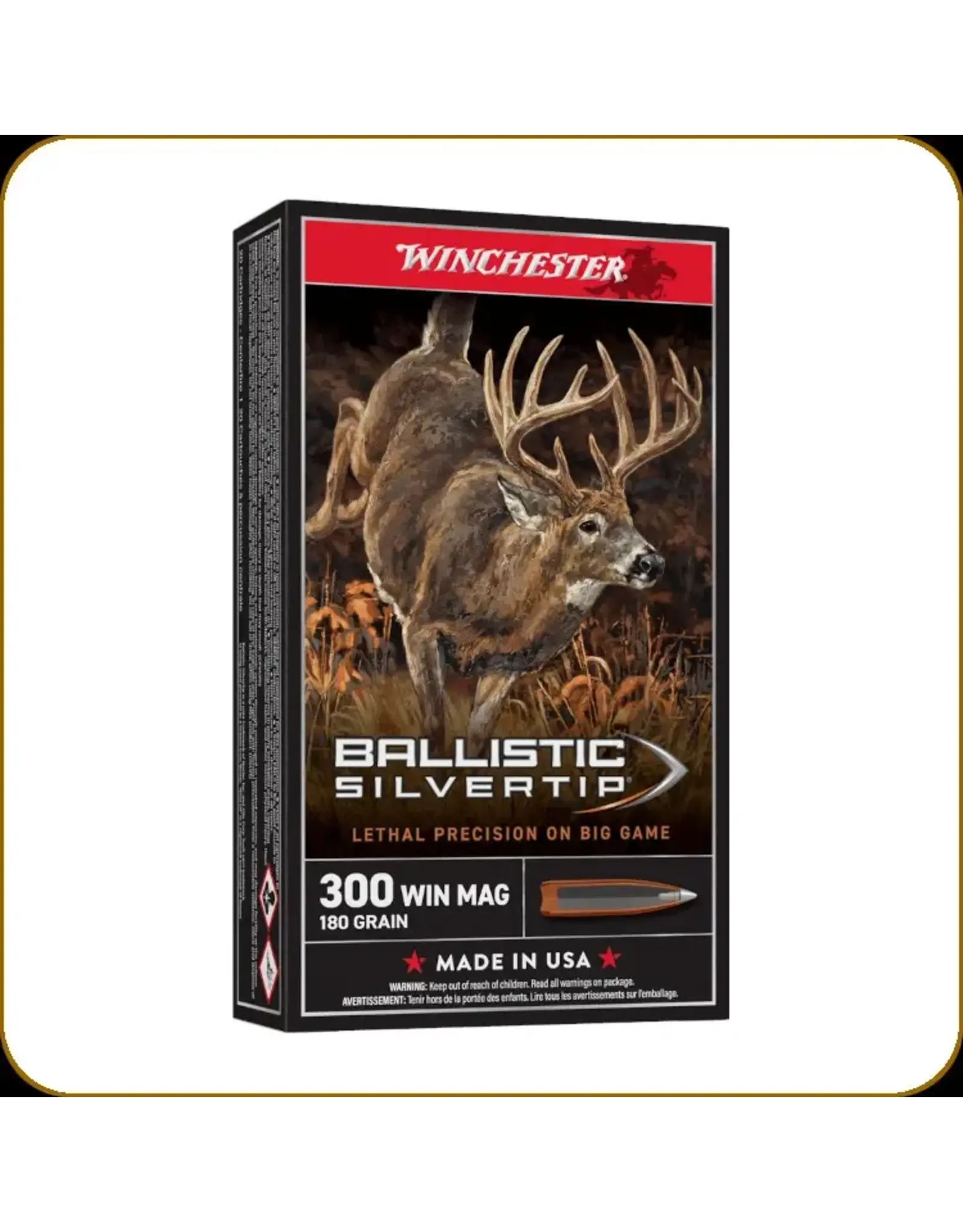 Winchester Winchester - 300 Win Mag - 180 Gr - Ballistic SilverTip - 20ct - SBST300