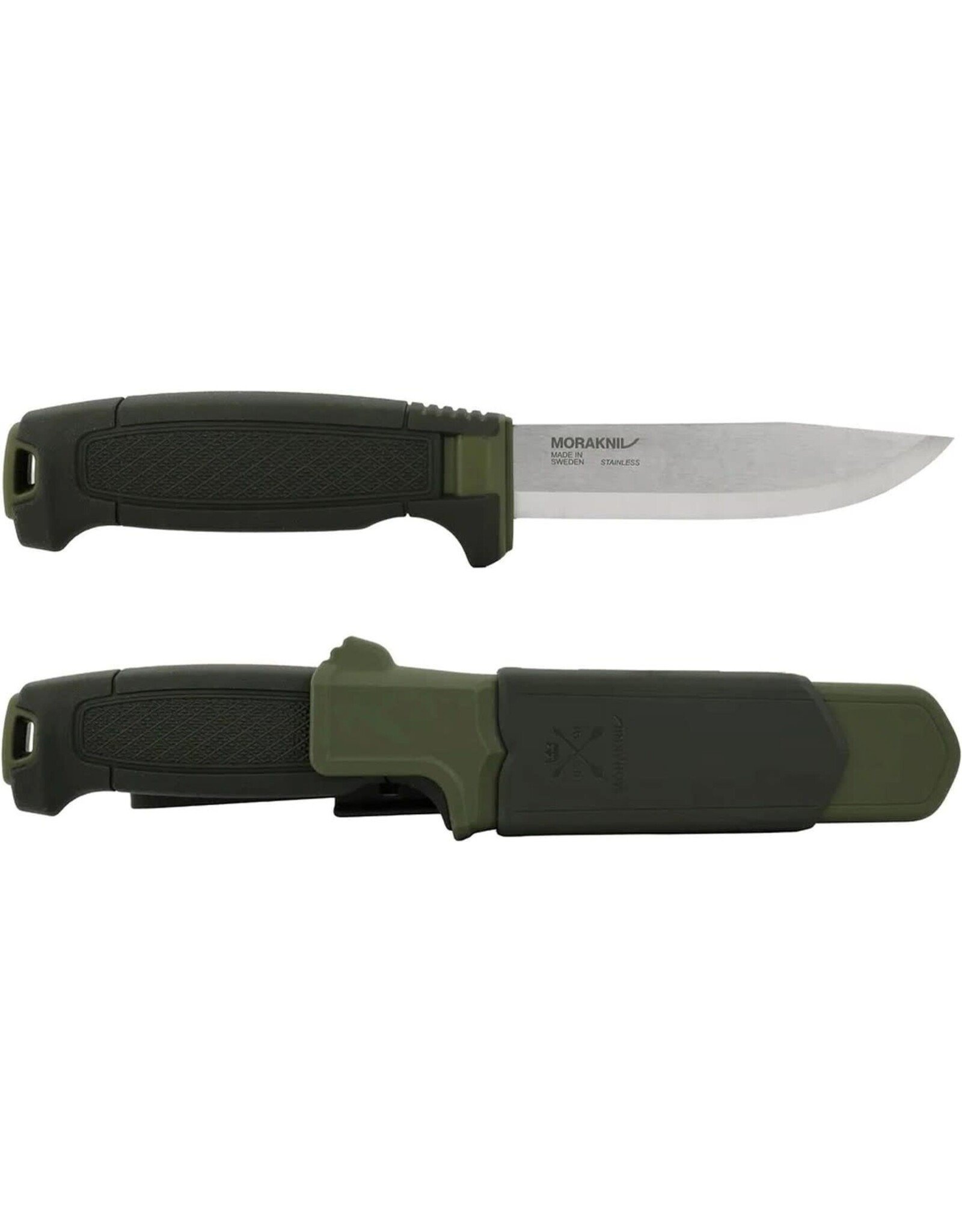 Morakniv Morakniv Amberg (S) Deep Forests Green Handle Fixed Blade With Sheath Scandi Grind