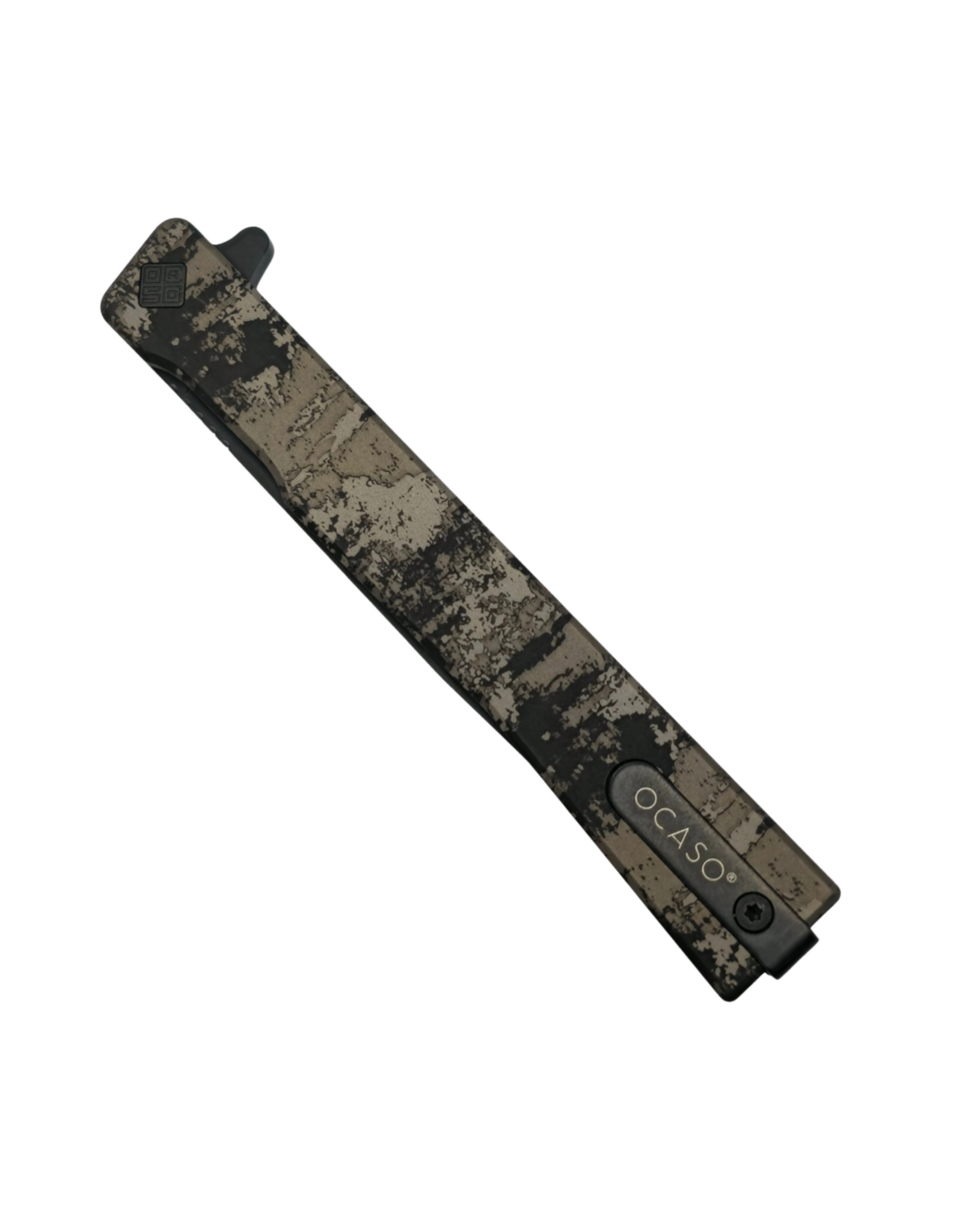 Ocaso Ocaso Solstice 10GCB, Black CPM S35VN, Grunge Camo Titanium pocket knife, Andrew Demko design