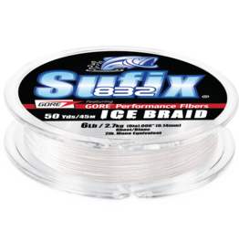 Sufix 832 Ice Braid 4 lb Ghost 50 Yds