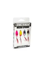 Lunkerhunt Lunkerhunt Micro Spoons Reaction 4pk 1" 1/8oz