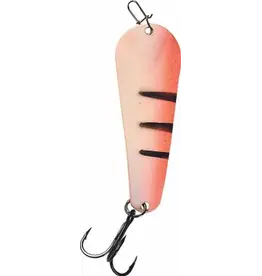 Custom Jigs Custom Jigs SL18-P-723 Pro Glow Slender Spoon 1/8oz Green Glow Red Tiger Gold