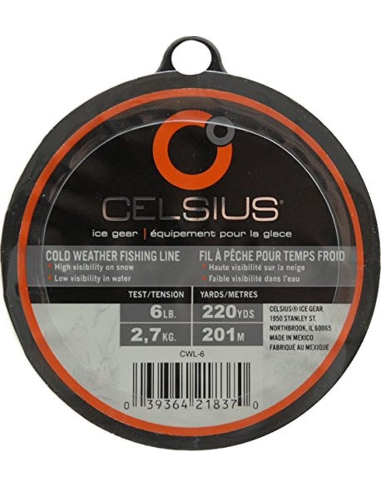celcius Celsius CWL-6-X Cold Weather Monofilament Line