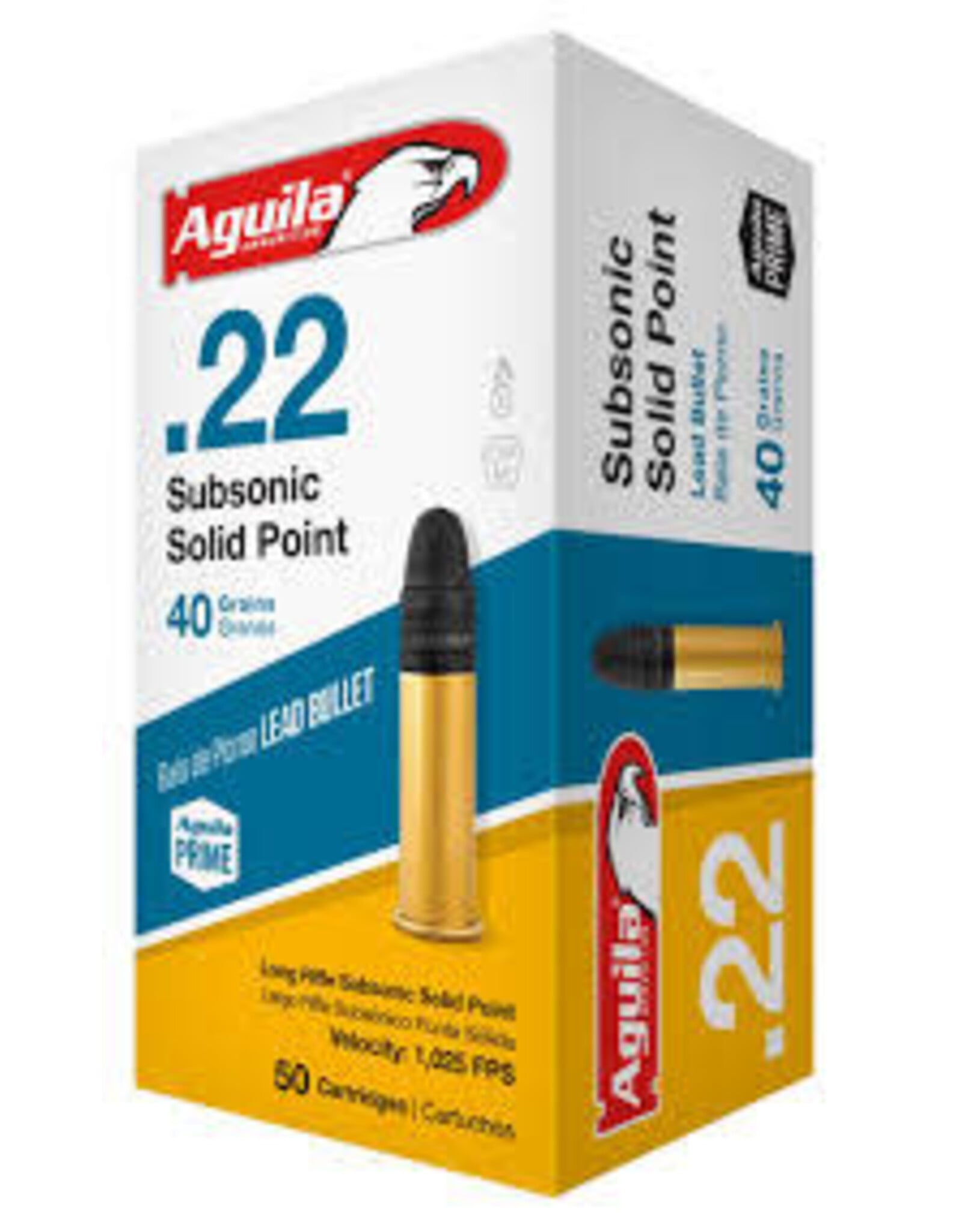 AGUILA Aguila Subsonic Rimfire 22 LR 40 Grain Lead Solid Point | 50 Rounds