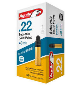AGUILA Aguila Subsonic Rimfire 22 LR 40 Grain Lead Solid Point | 50 Rounds