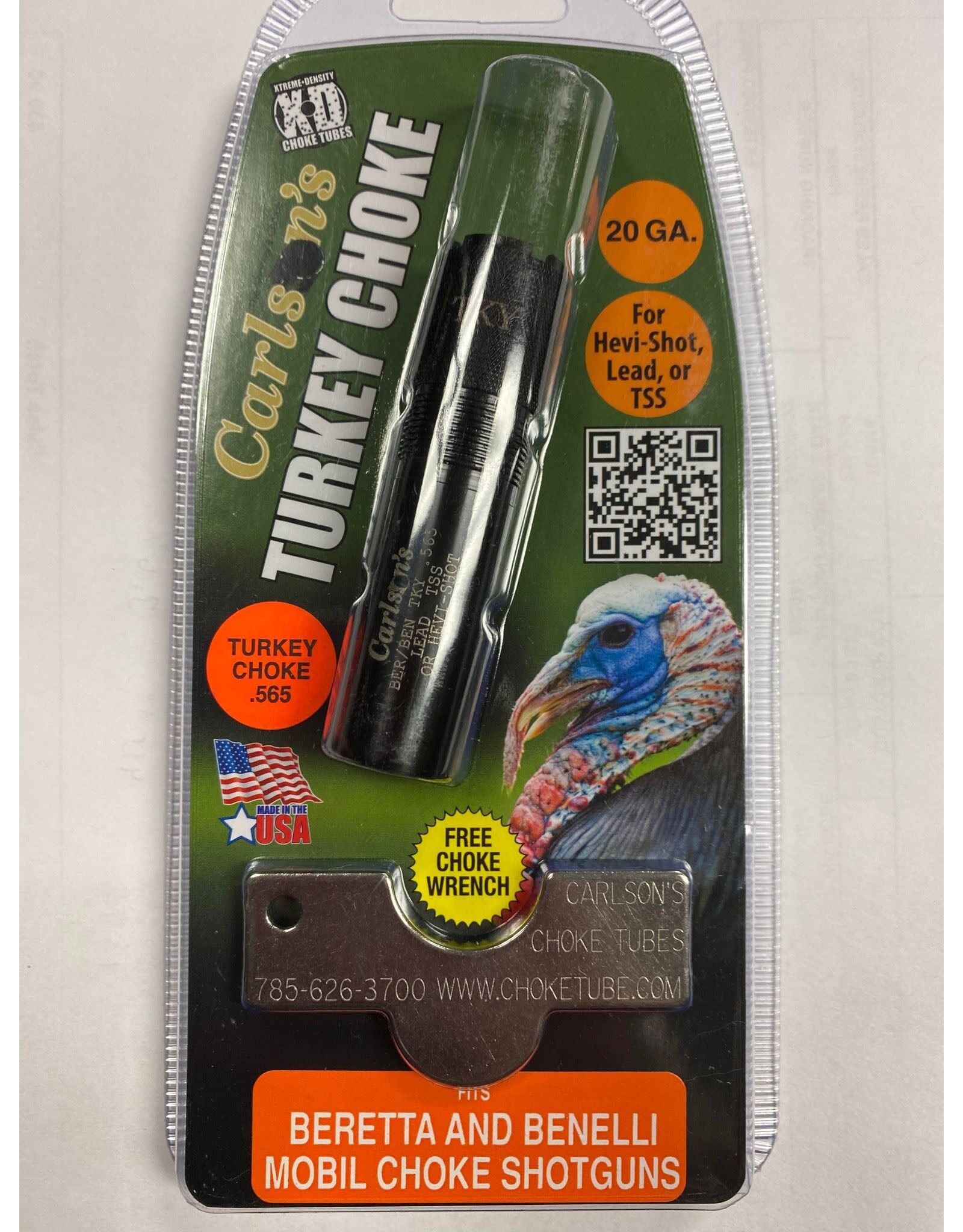 Carlson's Choke Tubes Carlson's Extended Turkey Choke Beretta & Benelli Mobil Shotguns 20GA .565