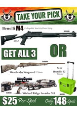 DRAW #1890 (#1-74) - Take Your Pick - Benelli M4 OR Take All 3!