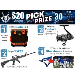 DRAW #1891 - Pick Your Prize - Yeti, Derya, Shimano OR Blue Jays Tickets!