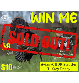 DRAW #1882 - WIN ME - Avian-X Strutter Decoy + Beau Brooks Turkey Calls!