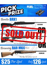 DRAW #1885 - Pick Your Prize - Beretta, Sako OR Browning!