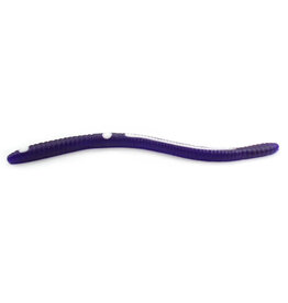 Kellys Kelly's Weedless Bass Crawler Pre-Rigged Plastic Worm Purple/ White