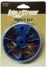 Eagle Claw Eagle Claw LUFLYASST Lake & Stream Trout Fly Asst 10-Pack
