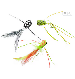 Cortland Cortland Fairplay Bass Popper Fly Assortment 3PK