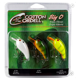 Cotton Cordell Cotton Cordell PK3CC2 Big O Triple Threat Crankbait 3Pk