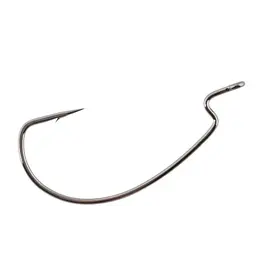 Gamakatsu Gamakatsu Black EWG 2/0 Offset Worm Hook 58412