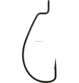 Gamakatsu Gamakatsu Black EWG 5/0 Offset Worm Hook 58415